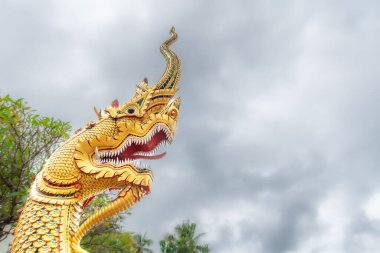 Wat Phra Kaew 'deki Altın Naga heykeli