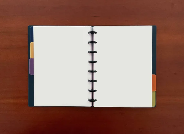 Notebooks Imagens Com Folhas Branco Para Usar Criar Mensagens Composições — Fotografia de Stock