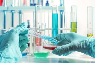 Eldivendeki eller petri kabında bakteriyolojik aşı yapar. Birinci şahıs bakış açısı