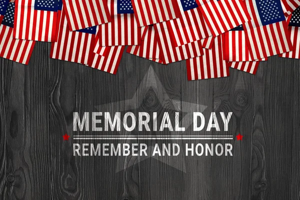 Memorial Day Patriotic Symbols Usa National Celebration May Decoration Day — Stock Photo, Image
