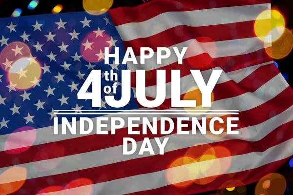 July Independance Day Patriotic Symbols Usa National Celebration Fourth July — Stock Photo, Image