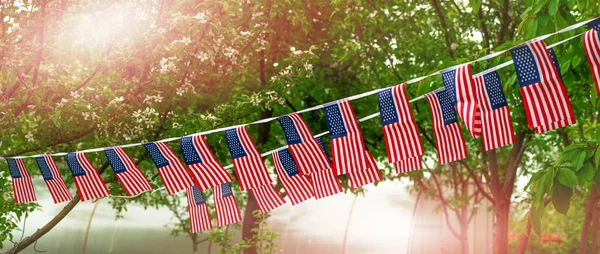 Července Den Nezávislosti Vlastenecké Symboly Usa Národní Oslava Července Federální — Stock fotografie