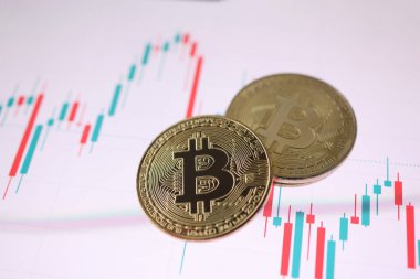 Ticari tabloda altın bitcoin kripto para yatıyor