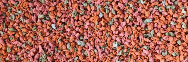 Multi colored pellets for animal feeding closeup clipart