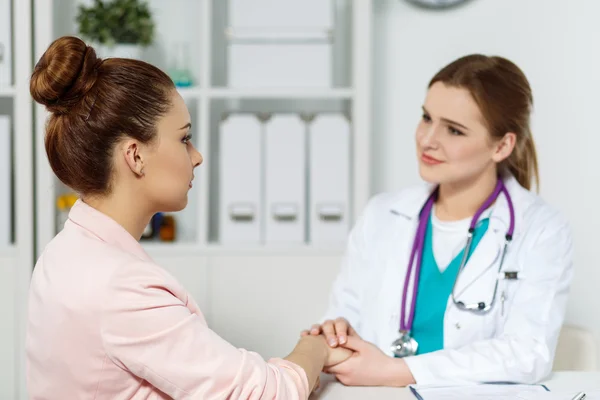 Patient cheering — Stock Photo, Image