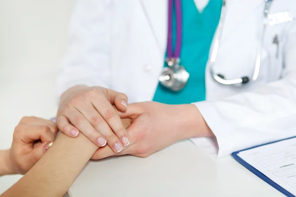 Patient cheering — Stock Photo, Image