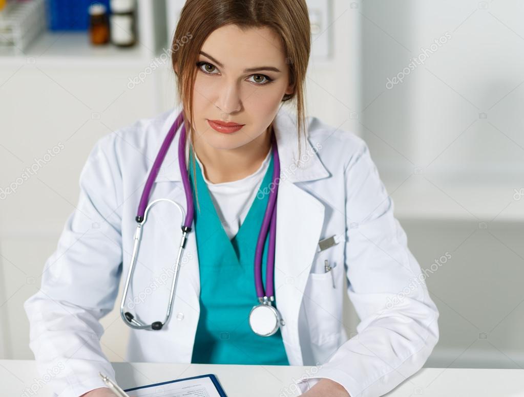 Doctor in office