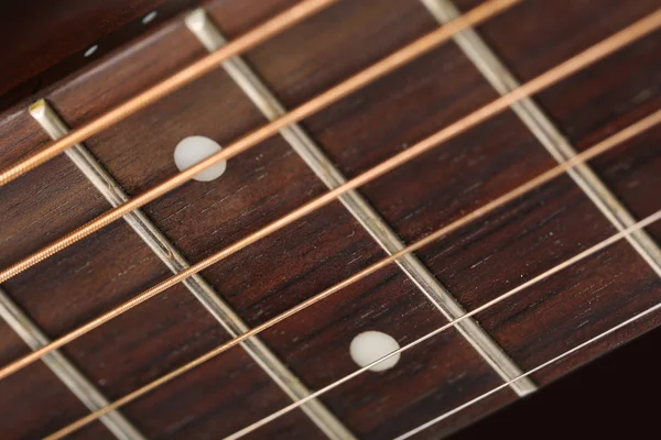 Empty wooden rosewood fingerboard — Stock Photo, Image
