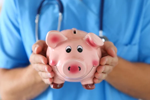 Male medicine doctor wearing blue uniform — Stock Photo, Image