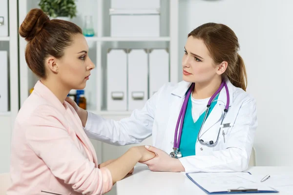 Patient cheering — Stock Photo, Image