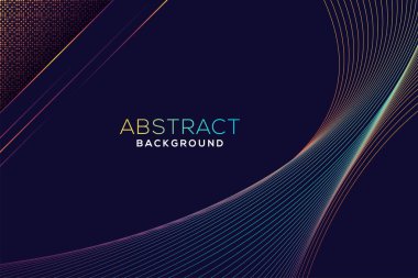 Yaratıcı, dalgalı duvar kağıdı. Moda eğrisi şekilleri bileşimi.