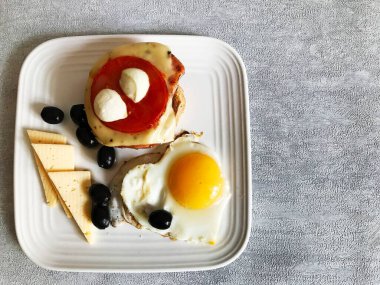 Ev yapımı sağlıklı kahvaltı ve kahve. organik gıda. Sağlıklı yemek. Aile kahvaltısı