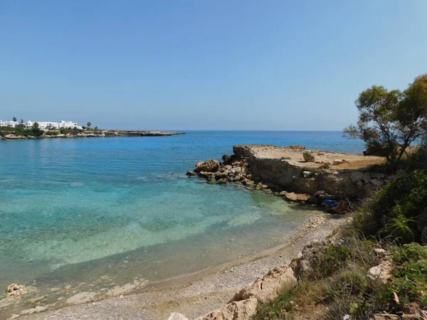 Острів Кіпр Скелясте Узбережжя Кіпру Середземне Узбережжя Морська Екскурсія Блакитне — стокове фото