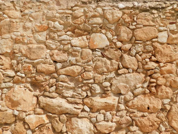 Ayia Napa Nın Eski Kasabasında Taş Duvar Kıbrıs Doku Fotoğrafı — Stok fotoğraf