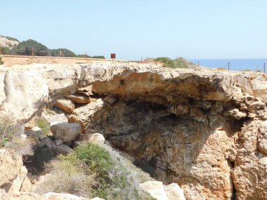 Güzel deniz manzaralı Cape Kavo Greco. Ayia Napa. Protaras. Kıbrıs
