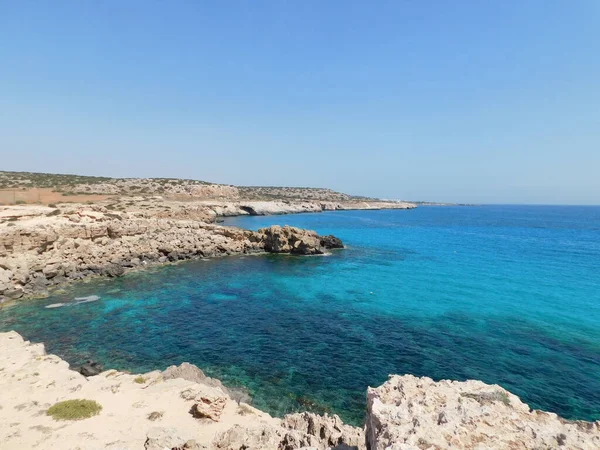 Wunderschöne Meereslandschaft Kap Kavo Greco Ayia Napa Protaras Zypern — Stockfoto