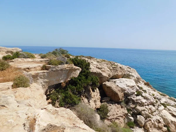 Όμορφο Θαλασσογραφία Cape Kavo Greco Αγία Νάπα Πρωταρά Κύπρος — Φωτογραφία Αρχείου