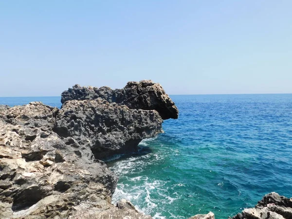 Bellissimo Paesaggio Marino Capo Kavo Greco Ayia Napa Protaras Cipro — Foto Stock