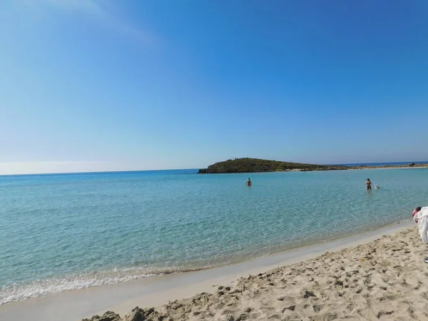 Strand Van Nissi Ayia Napa Cyprus — Stockfoto