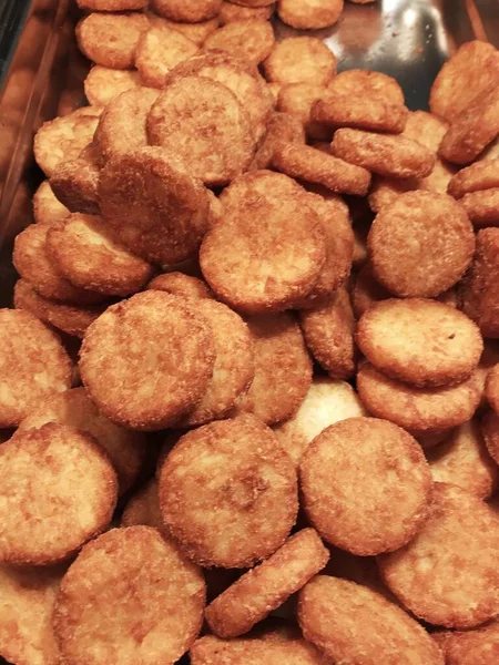 Kahvaltıda Otelde Kızarmış Patates Kroketleri Var — Stok fotoğraf