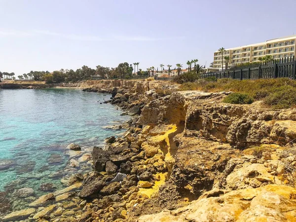 美丽的海景 卡沃角 格里科 Ayia Napa Protaras 塞浦路斯 — 图库照片