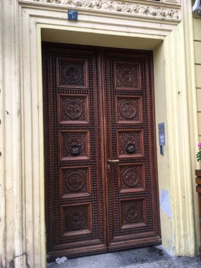 Ortaçağ ön kapı Prag, Çek Cumhuriyeti.