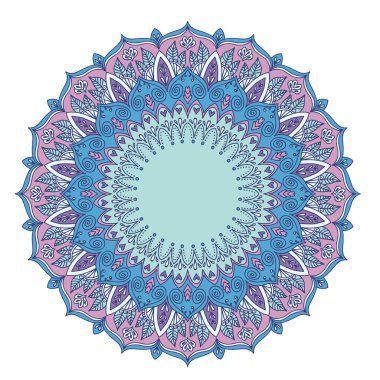 Mandala. yuvarlak süsleme desen.