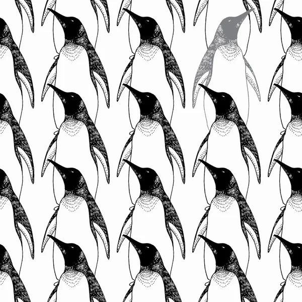 Пінгвіни способу життя безшовні вектор візерунком — стоковий вектор