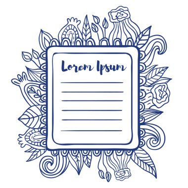 Yazdırılabilir Sayfa yapılacaklar listesi. Eğlenceli yaz doodle kare. Çiçek dekorasyon. Çıktısını alın ve kendinizi renk. Boyama sayfası.