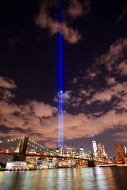 NYC skyline haraç ışıklar