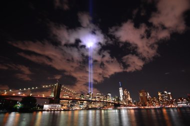 NYC skyline haraç ışıklar