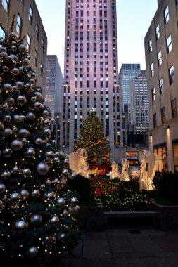New York - Rockefeller Center Noel ağacı Noel
