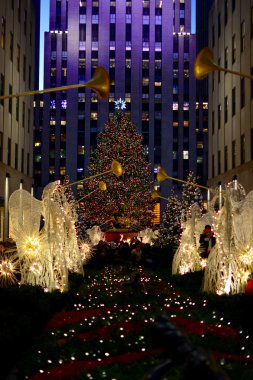 New York - Rockefeller Center Noel ağacı Noel
