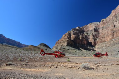 Büyük Kanyon'a helikopter