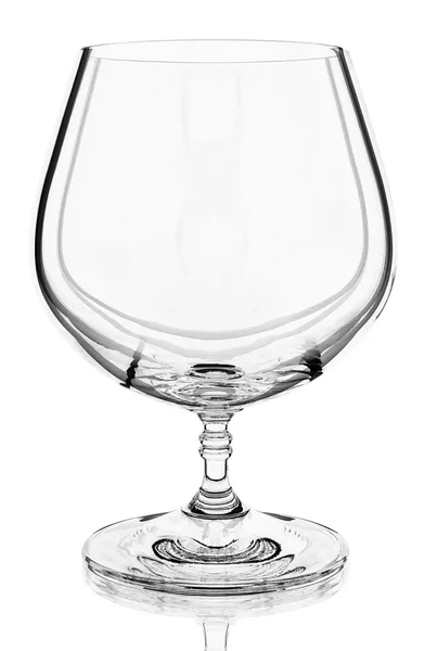 Brandy glas på en vit bakgrund — Stockfoto