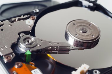 sabit disk bilgisayarın görünümü içinde