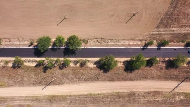 Légi felvétel a vidéki útról — Stock videók