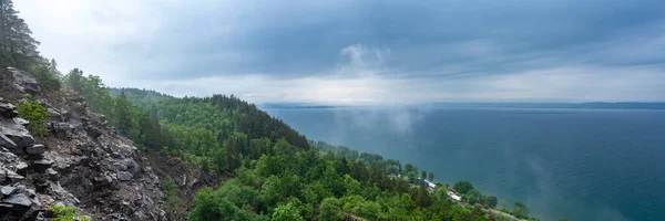 Lookout Point Vista Kulle Overlooking Big Lake Vattern City Jonkoping — Φωτογραφία Αρχείου