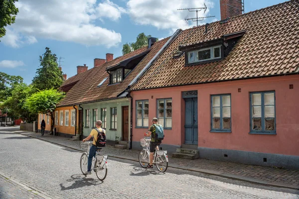 스웨덴의 2021 특징적 거리와 골목길에 피카소 건물들이 스웨덴 의작은 — 스톡 사진