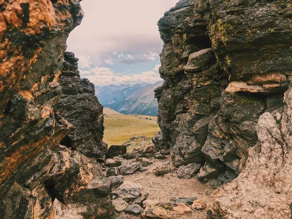 Schöne Landschaft Mit Bergen Und Wolken Rocky Mountian National Park — Stockfoto
