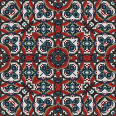 Tekstil giysileri, aksesuarlar, atkılar, çalgılar, iç tasarım ve yüzeyler için kusursuz desen. Kaleydoskop ve çizgili süs. Bileşimi pürüzsüz, simetrik..