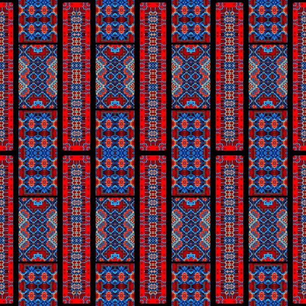 Seamless Pattern Textile Clothing Accessories Scarves Stoles Interior Design Kaleidoscope — Foto Stock