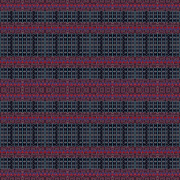 シームレスなパターン ストライプの対称組成 幾何学的図形 万華鏡 グラフィック 民族的要素を持つモザイクと テキスタイル服 アクセサリー スカーフ ストール — ストック写真