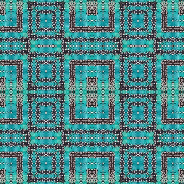Bezešvé Vzory Symetrické Složení Proužcích Geometrickými Figurami Kaleidoskopem Mozaikou Grafickými — Stock fotografie