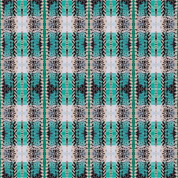물갈퀴없는 줄무늬의 대칭적 구성입니다 기하학적 스코프 그래픽 민족적 요소들이 모자이크 — 스톡 사진