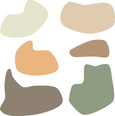 Şekillerin soyut vektör kümesi boho biçiminde tırman