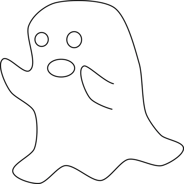 Bir kalıbın clipart ana hatının basit bir vektör çizimi