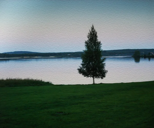 bir yağlıboya gibi