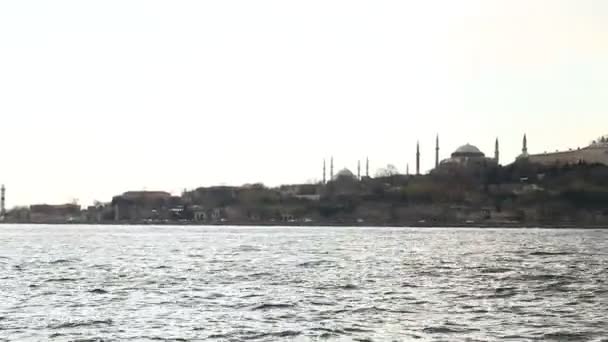 Стамбул и Босфор — стоковое видео