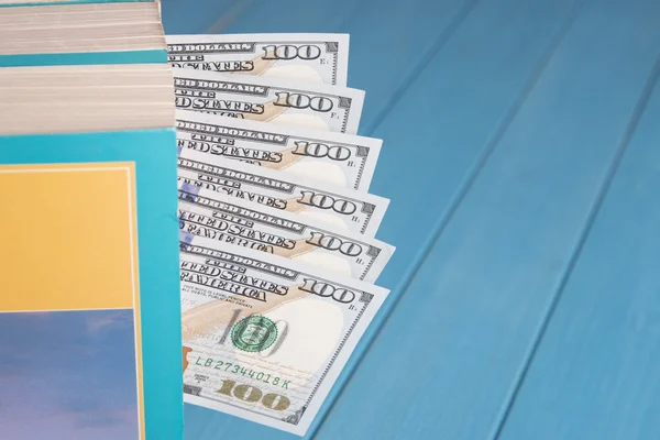 Dollars and book — Stock Photo, Image
